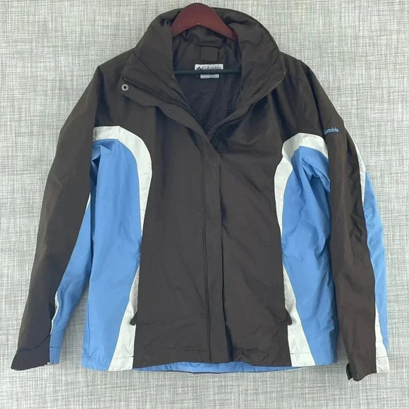 Columbia Jacket Womens L brown blue 3769 - Picture 1 of 7